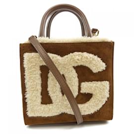 Dolce & Gabbana-Dolce & Gabbana Handbag-Brown,Beige