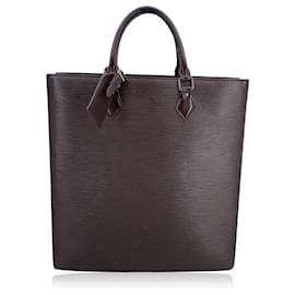 Louis Vuitton-Vintage Brown Epi Leather Sac Plat GM Shopping Tote Bag-Brown