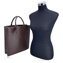 Louis Vuitton-Vintage Brown Epi Leather Sac Plat GM Shopping Tote Bag-Brown