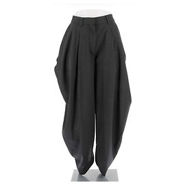 LOEWE Hose T.FR 34 Wolle Grau