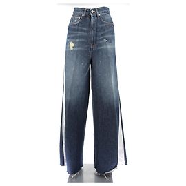 Jeans MM6 T.FR 38 Coton Bleu