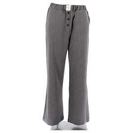 Autre Marque-NON SIGNE / UNSIGNED Trousers T.0-5 1 Cotton-Grey