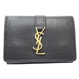 Yves Saint Laurent-Yves Saint Laurent Tri-fold Wallet-Black