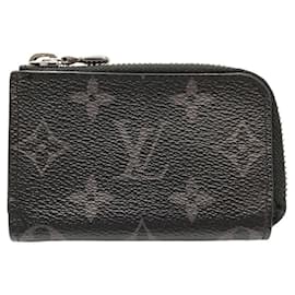Louis Vuitton-Louis Vuitton Monogram Eclipse Coin Purse-Black,Monogram