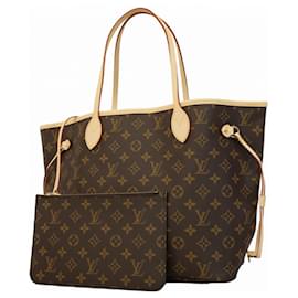 Louis Vuitton-Louis Vuitton Monogram Neverfull MM Tote Bag-Brown