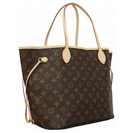 Louis Vuitton-Louis Vuitton Monogram Neverfull MM Tote Bag-Brown