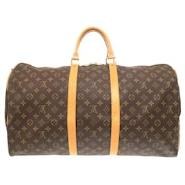 Louis Vuitton-Louis Vuitton Keepall Bandouliere 55-Brown