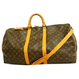 Louis Vuitton-Louis Vuitton Keepall Bandoulière 55-Brown