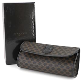 Céline-Celine Macadam Pattern Pouch-Brown,Black