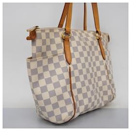 Louis Vuitton-Louis Vuitton Damier Azur Tote Bag-White