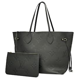 Louis Vuitton-Louis Vuitton Monogram Empreinte Neverfull MM Tote Bag-Black