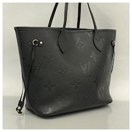 Louis Vuitton-Louis Vuitton Monogram Empreinte Neverfull MM Tote Bag-Black