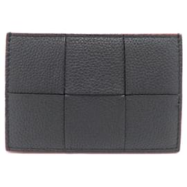 Bottega Veneta-Bottega Veneta Leather Card Case-Black