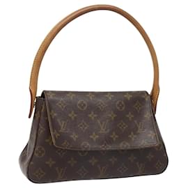 Louis Vuitton-LOUIS VUITTON Monogram Mini Looping Shoulder Bag M51147 LV Auth 110493-Monogram