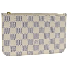 Louis Vuitton-LOUIS VUITTON Damier Azur Neverfull PM Pouch Accessory Pouch LV Auth 105692-Other