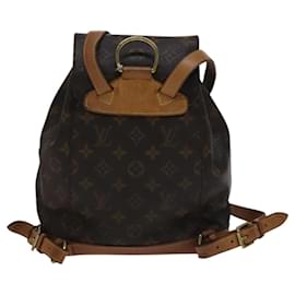 Louis Vuitton-LOUIS VUITTON Monogram Montsouris MM Backpack M51136 LV Auth 110425-Monogram