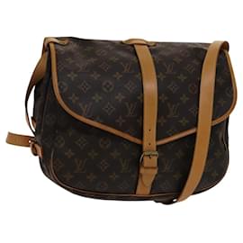 Louis Vuitton-LOUIS VUITTON Monogram Saumur 35 Shoulder Bag M42254 LV Auth am7685-Monogram