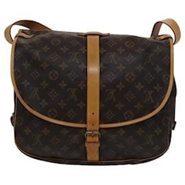 Louis Vuitton-LOUIS VUITTON Monogram Saumur 35 Shoulder Bag M42254 LV Auth am7685-Monogram