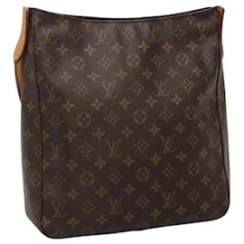 Louis Vuitton-LOUIS VUITTON Monogram Looping GM Shoulder Bag M51145 LV Auth 113868-Monogram