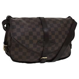 Louis Vuitton-LOUIS VUITTON Damier Ebene Saumur 30 Shoulder Bag N48081 LV Auth 110503-Other