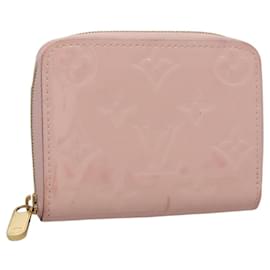 Louis Vuitton-LOUIS VUITTON Vernis Zippy Coin Purse Wallet Rose valerine M61231 LV Auth 112910-Other