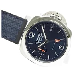 Panerai-PANERAI Luminor Quaranta Luna Rossa BiTempo PAM01404 Mens-Silvery