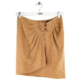 Zadig & Voltaire Mini gonna in suede cammello Cammello