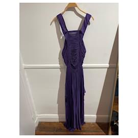 Yves Saint Laurent-YVES SAINT LAURENT Dresses T.International M Silk-Purple