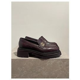 CHANEL Mules und Clogs T.EU 37 Leder Bordeaux