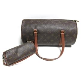 Louis Vuitton-Louis Vuitton Monogram Old Papillon 30 Mini Boston Bag-Brown