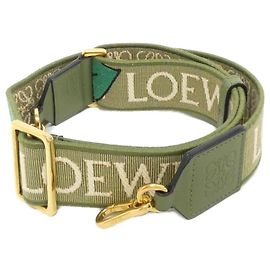 Loewe Green Canvas Strap Green