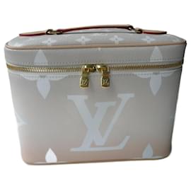 Louis Vuitton-LOUIS VUITTON - NICE BB POOL BRUME VANITY CASE - NEW SOLD OUT M80357-Beige