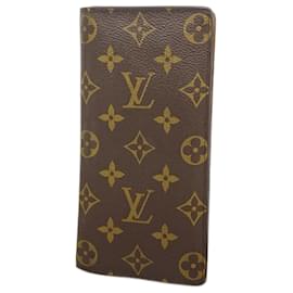 Louis Vuitton-Louis Vuitton Long Wallet Monogram Portefeuille Brazza M66540-Brown