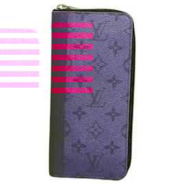 Louis Vuitton-Louis Vuitton Long Wallet Taiga Rama Zippy Vertical M30780-Fuschia
