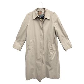 Burberry Regenmantel Beige Baumwolle Polyester Beige