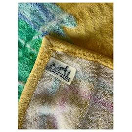Hermès-Hermès bath towel 'Parrot'-Multiple colors