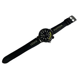 Relógio Louis Vuitton Tambour em aço preto Preto