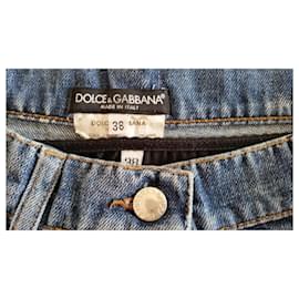 Dolce & Gabbana-DOLCE&GABBANA DENIM MINI SKIRT.-Blue