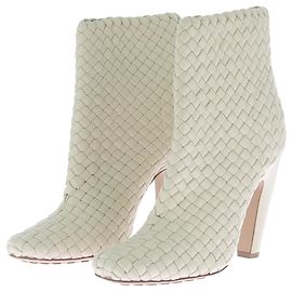 BOTTEGA VENETA Stiefeletten T.EU 38 Leder Weiß
