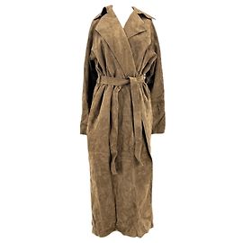 MAGDA BUTRYM Coats T.FR 34 Leather Brown