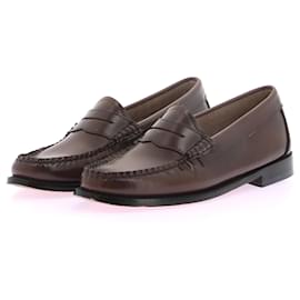 Autre Marque-NON SIGNE / UNSIGNED Flats T.EU 37 Leather-Brown