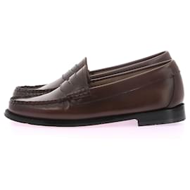 Autre Marque-NON SIGNE / UNSIGNED Flats T.EU 37 Leather-Brown