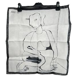 Autre Marque-NON SIGNE / UNSIGNED Scarves T.  Polyester-White