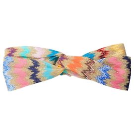 Missoni Multicolour lurex zig-zag headband Multiple colors