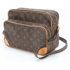 Louis Vuitton-Louis Vuitton Monogram Nile Leather Shoulder Bag-Brown,Monogram
