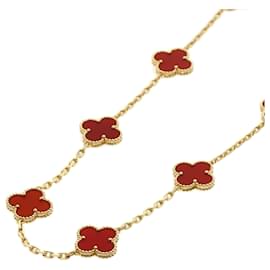 Van Cleef & Arpels-Van Cleef & Arpels Alhambra Carnelian Necklace-Other