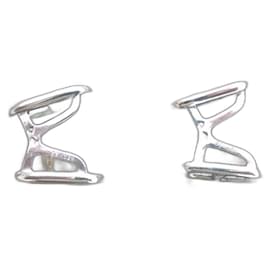 Hermès-vintage hermès silver 925 cufflinks box-Silver hardware