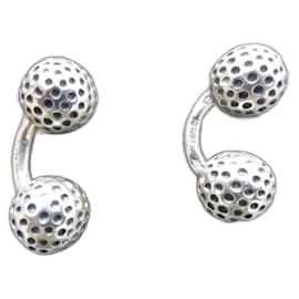 Hermès-vintage hermès silver 925 cufflinks box-Silver hardware