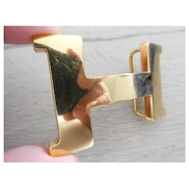 Hermès-vintage Hermès belt buckle with box and dustbag-Gold hardware