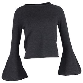 Marc by Marc Jacobs Pull à manches évasées Co en laine grise Gris